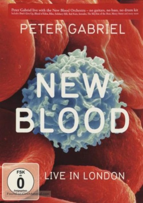 Peter Gabriel: New Blood/Live in London - German DVD movie cover