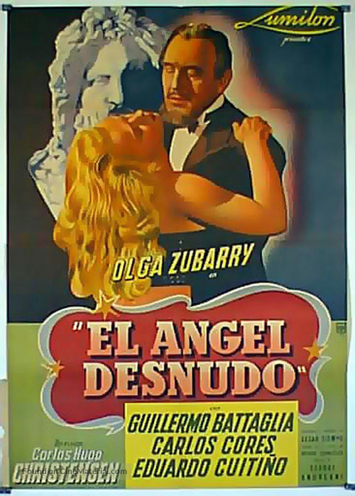 El &aacute;ngel desnudo - Argentinian Movie Poster