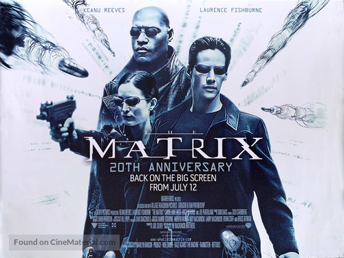 The Matrix - British Re-release movie poster