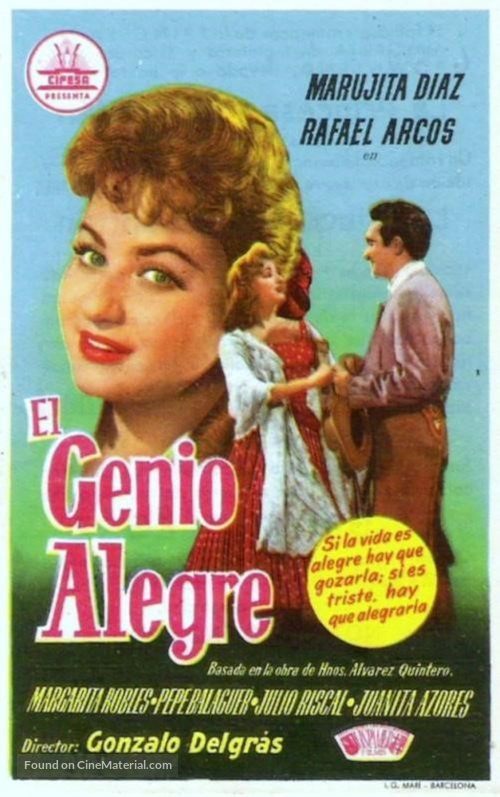 El genio alegre - Spanish Movie Poster