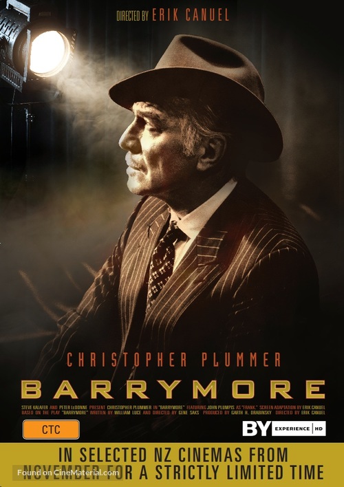 Barrymore - New Zealand Movie Poster