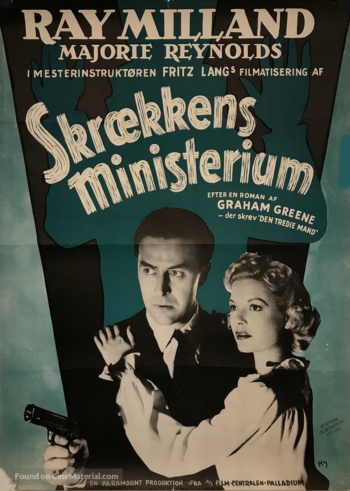Ministry of Fear - Danish Movie Poster