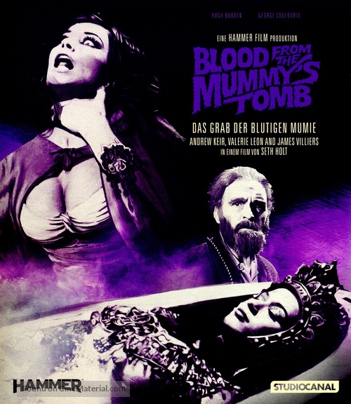 Blood from the Mummy&#039;s Tomb - German Blu-Ray movie cover