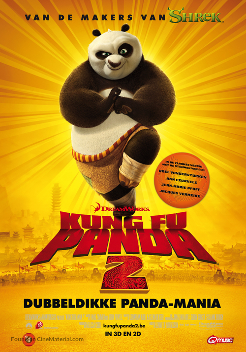 Kung Fu Panda 2 - Belgian Movie Poster