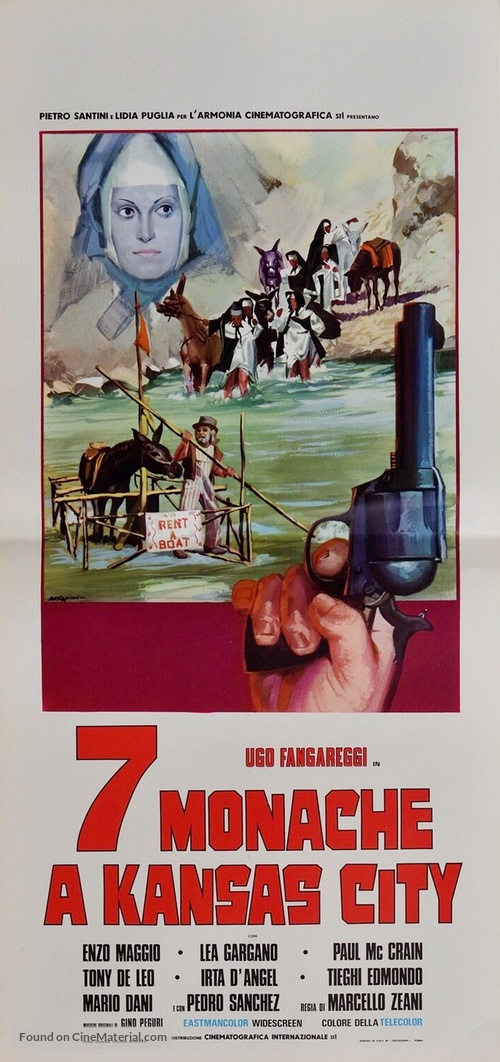 Sette monache a Kansas City (1973) Italian movie poster