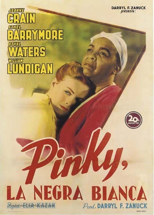 Pinky (1949) Italian movie poster
