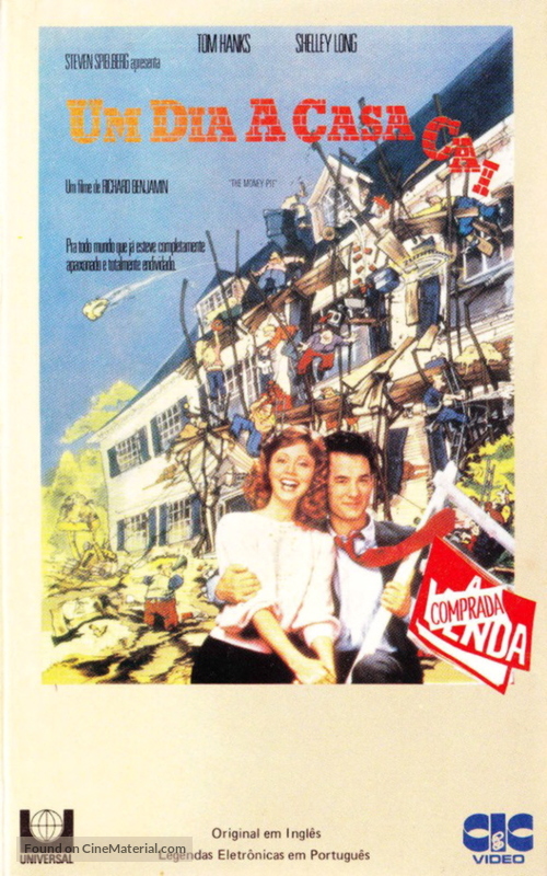 The Money Pit - Brazilian VHS movie cover