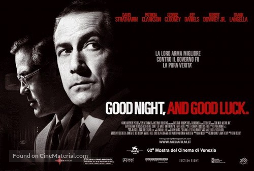 Good Night, and Good Luck. - British Movie Poster