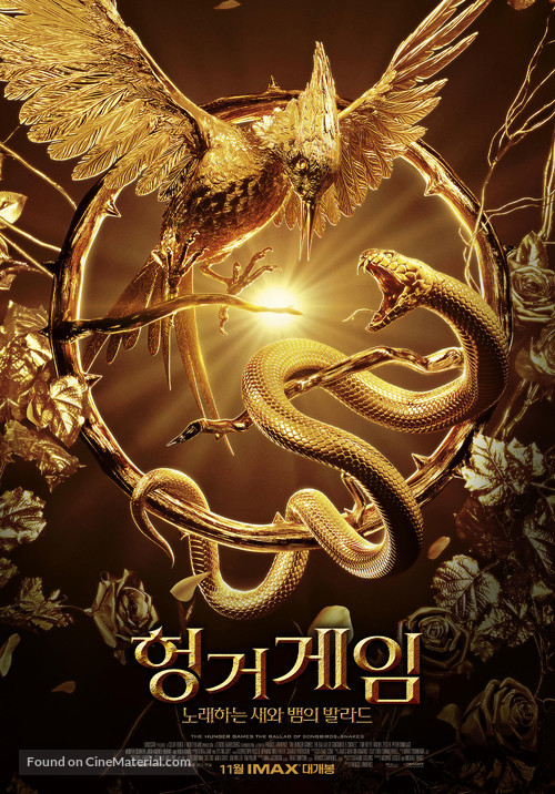 The Hunger Games: The Ballad of Songbirds and Snakes - South Korean Movie Poster