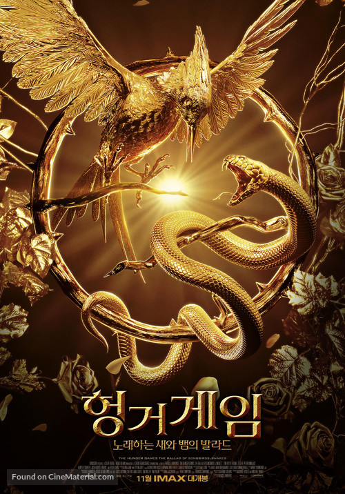 The Hunger Games: The Ballad of Songbirds &amp; Snakes - South Korean Movie Poster