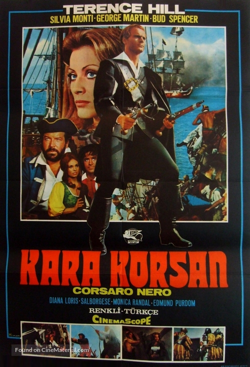 Il corsaro nero - Turkish Movie Cover