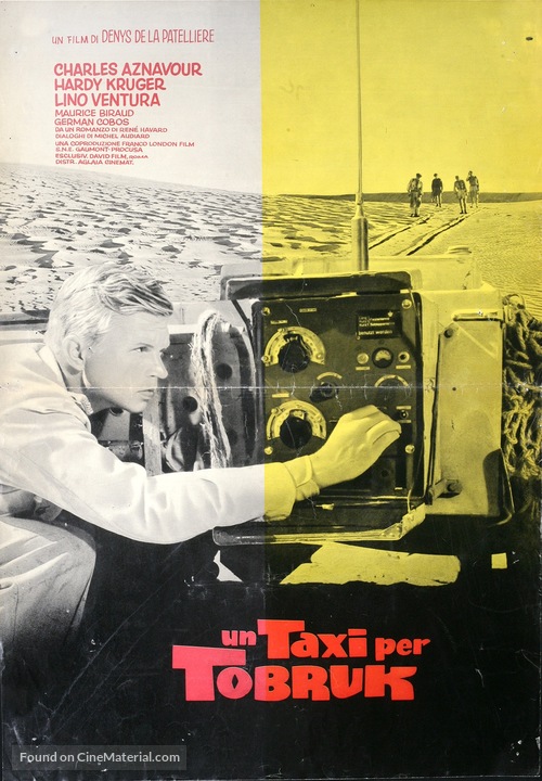 Un taxi pour Tobrouk - Italian Movie Poster