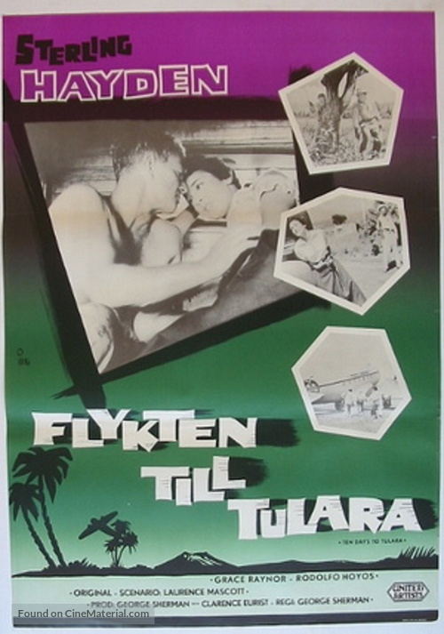 Ten Days to Tulara - Swedish Movie Poster