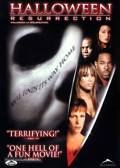 Halloween Resurrection - Canadian DVD movie cover