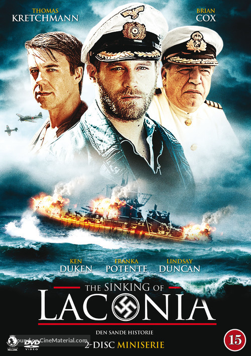 &quot;The Sinking of the Laconia&quot; - Danish DVD movie cover