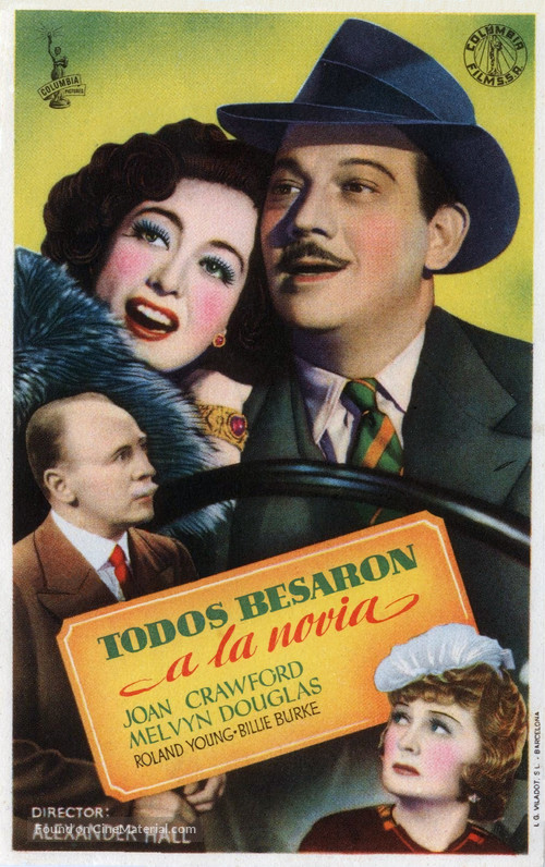 They All Kissed the Bride - Spanish Movie Poster