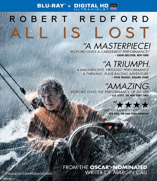 All Is Lost - Blu-Ray movie cover