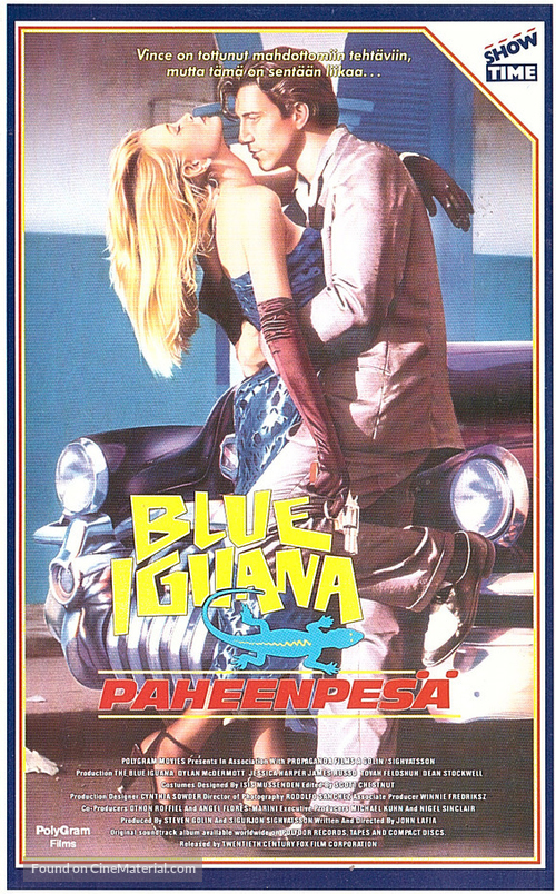 The Blue Iguana - Finnish Movie Cover