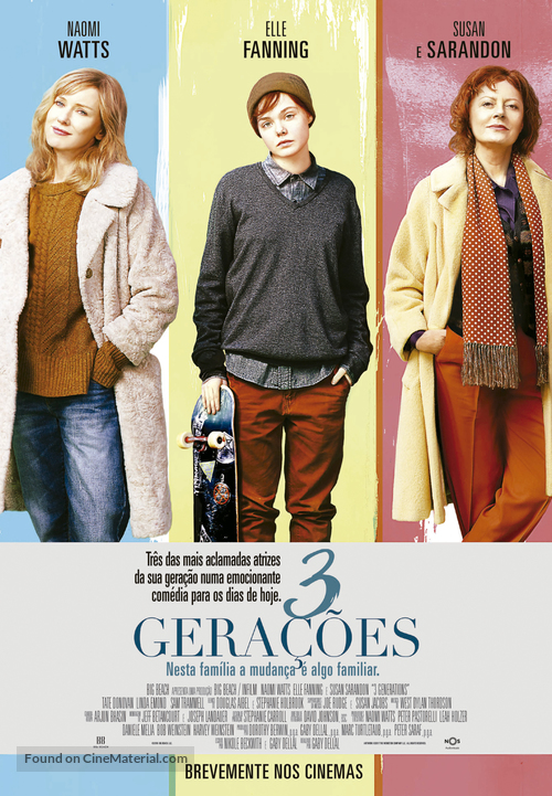 3 Generations - Portuguese Movie Poster