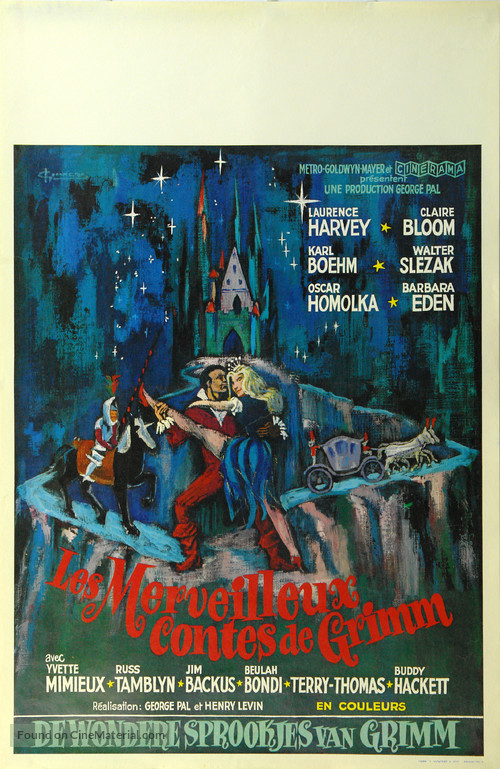 The Wonderful World of the Brothers Grimm - Belgian Movie Poster