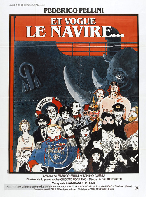 E la nave va - French Movie Poster