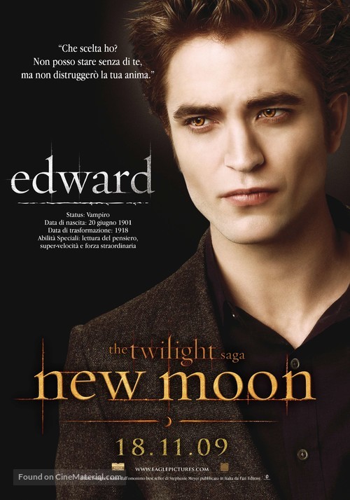 The Twilight Saga: New Moon - Italian Movie Poster