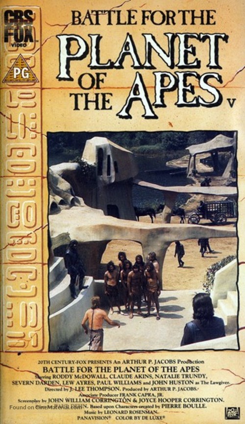 Battle for the Planet of the Apes - British Movie Cover