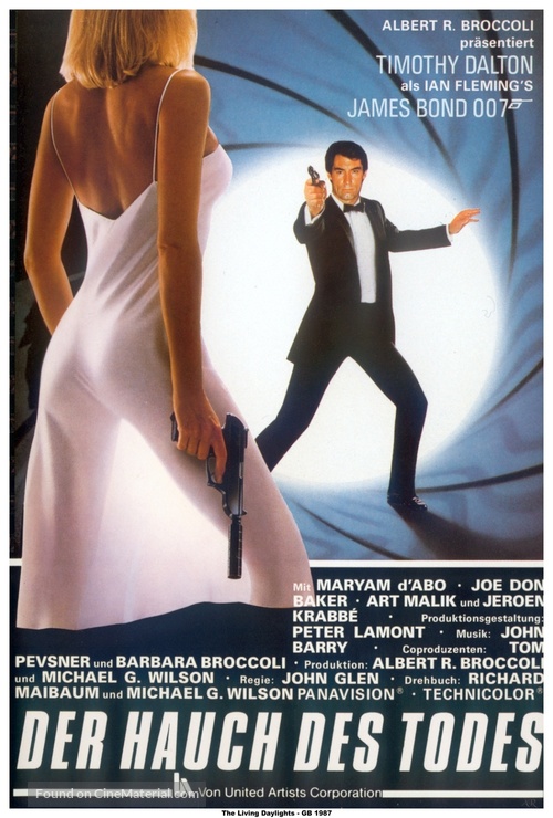The Living Daylights - German Movie Poster