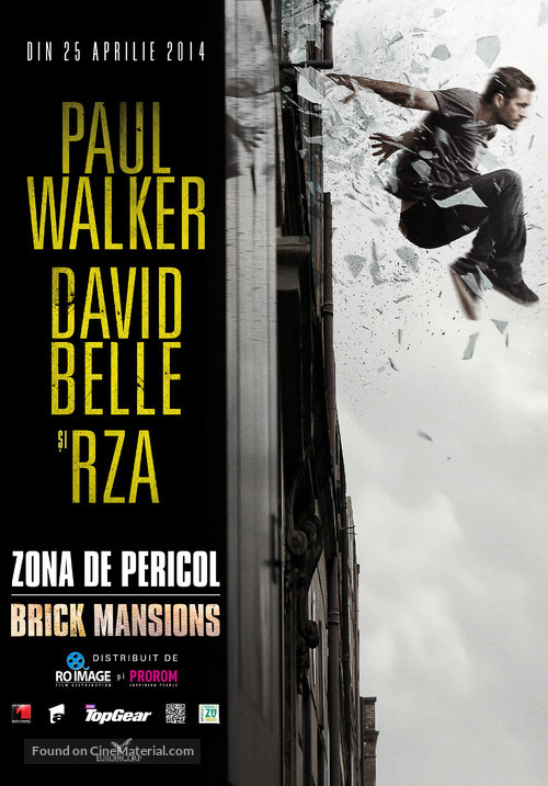 Brick Mansions - Romanian Movie Poster