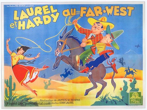 Way Out West - French Movie Poster