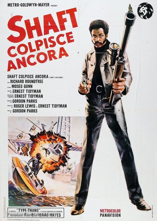 Shaft&#039;s Big Score! - Italian Movie Poster