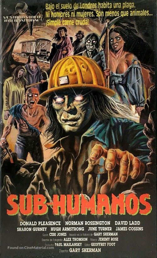 Death Line - Spanish VHS movie cover