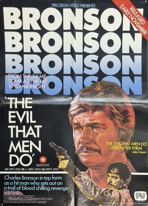 The Evil That Men Do - British Movie Poster