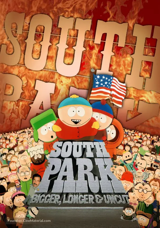 South Park Bigger Longer Uncut 1999 Dvd Movie Cover