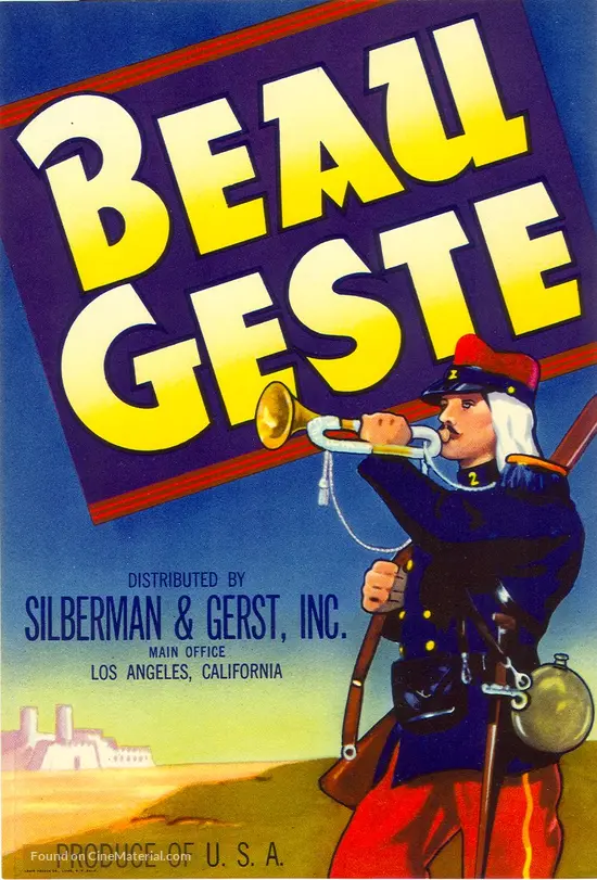 Beau Geste 1939 Movie Poster