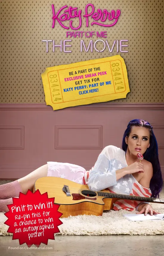 Katy Perry Part Of Me 2012 Movie Poster