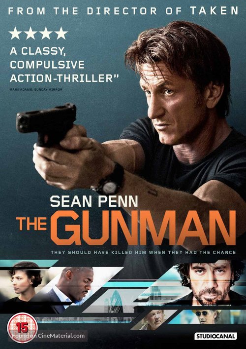 The Gunman - British DVD movie cover