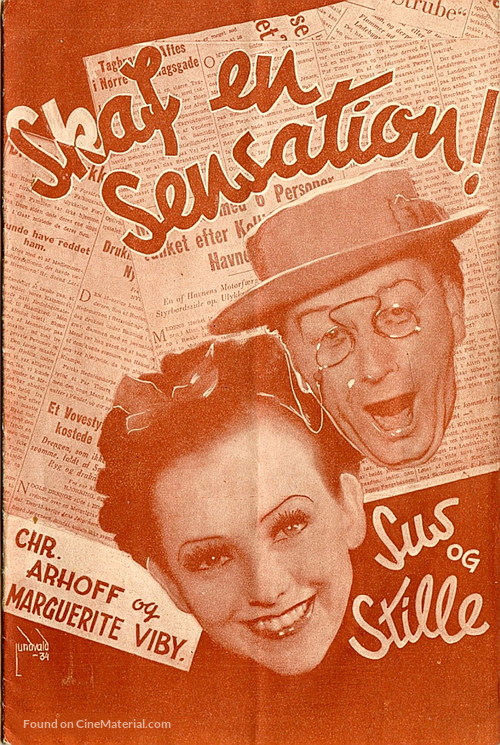 Skaf en sensation - Danish Movie Poster