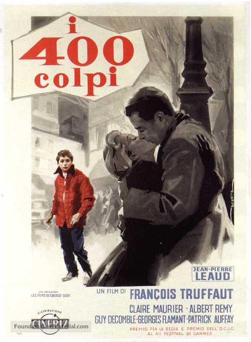 Les quatre cents coups - Italian Movie Poster