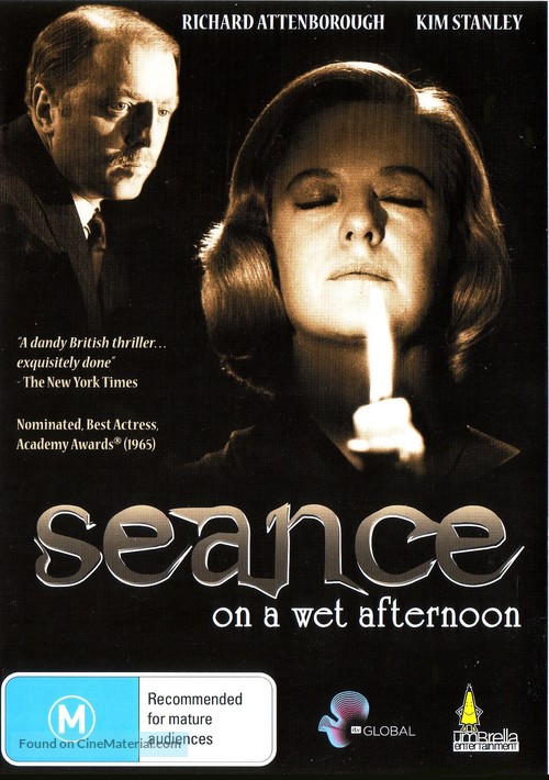 Seance on a Wet Afternoon - Australian DVD movie cover