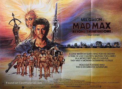 Mad Max Beyond Thunderdome - British Movie Poster