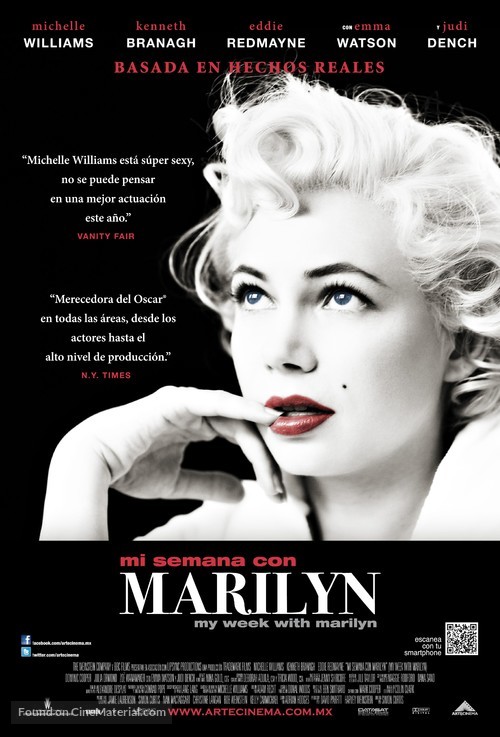 My Week with Marilyn - Mexican Movie Poster