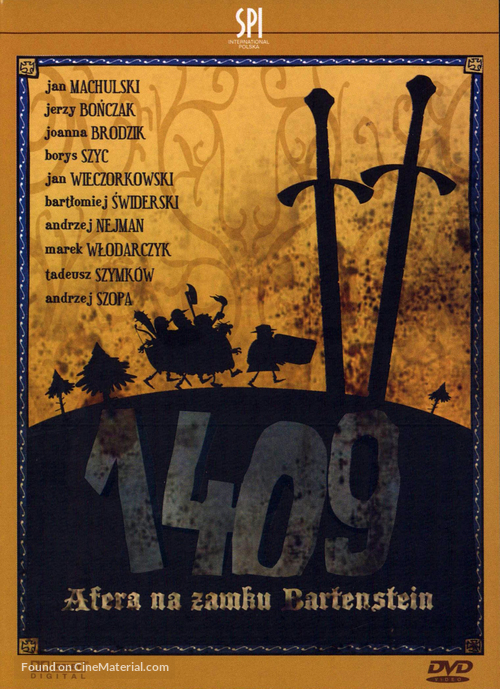 1409. Afera na zamku Bartenstein - Polish DVD movie cover