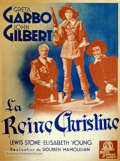 Queen Christina - French Movie Poster