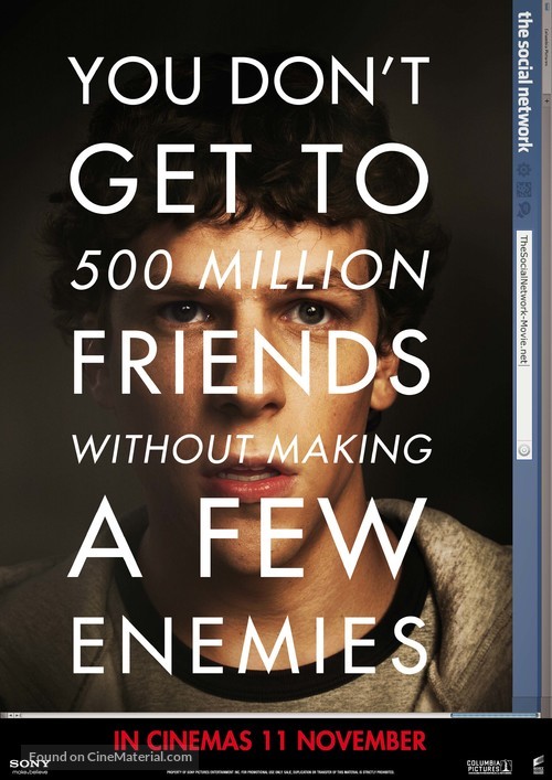 The Social Network - New Zealand Movie Poster