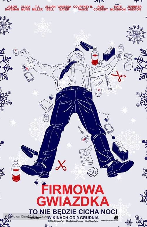 Office Christmas Party - Polish Movie Poster