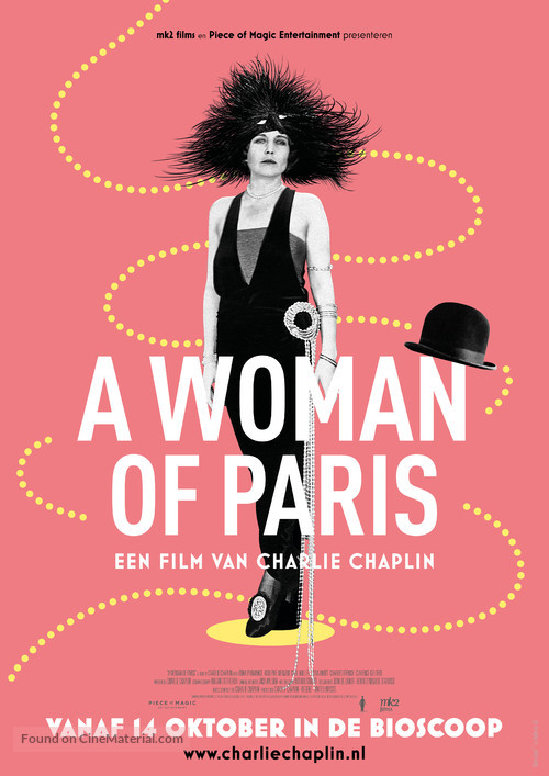 A Woman of Paris: A Drama of Fate - Dutch Movie Poster