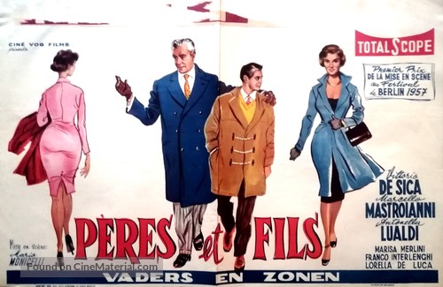 Padri e figli - Belgian Movie Poster