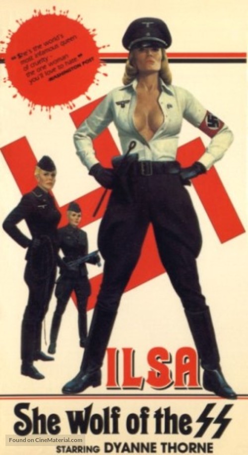 Ilsa: She Wolf of the SS - VHS movie cover