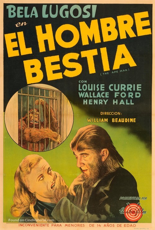 The Ape Man - Argentinian Movie Poster